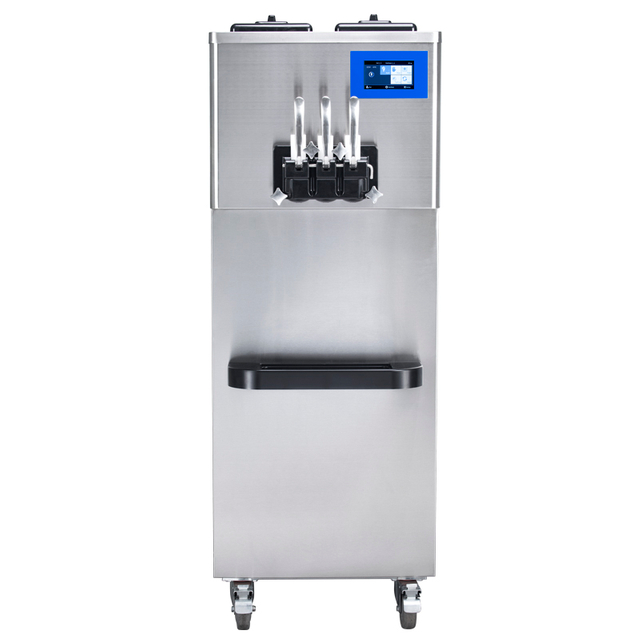 BQ332-S Soft Serve Ice Cream Machines Freezer Ram Pump ، وضع الاستعداد ، هوبر المحرض ، تنبيه منخفض المزيج ، HT ، مضخة رام.